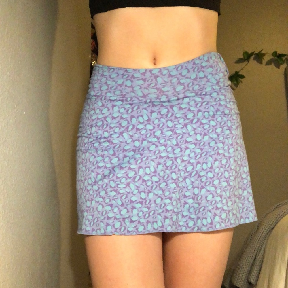 y2k cheetah print skirt